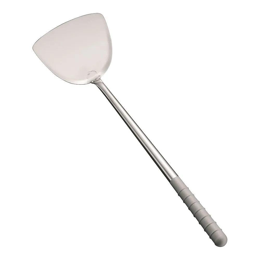 62-6444-98 All Stainless Steel Blast Processing Chinese Spatula Large