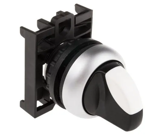 63-7526-76 Eaton M22 2 Position Selector Switch Knob Latching 78635851 & M22-WRK+M22-A