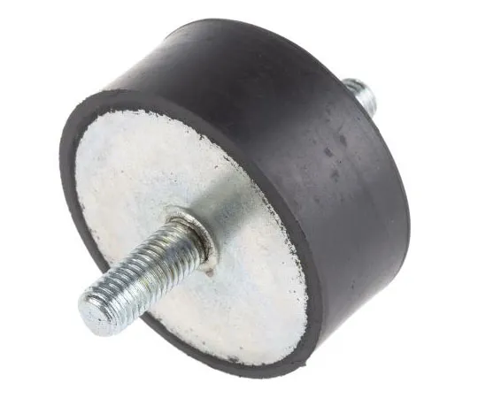 63-7385-59 RS PRO 25mm Shock Mount M10 60mm Diameter 152.5 kg, 283.8 kg Compression Load, Male to Male Natural Rubber 162-3236
