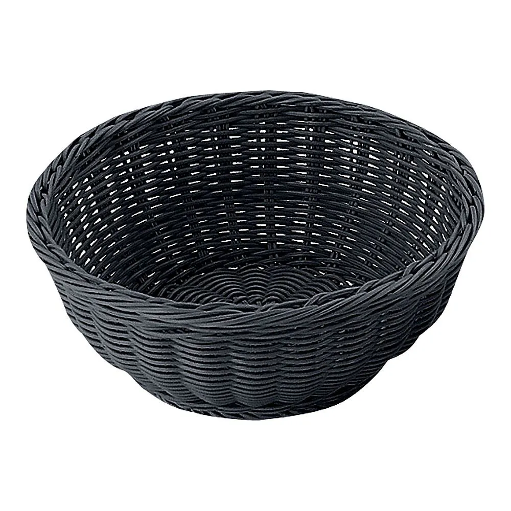 62-6403-62 PP Round Basket Black 21 Type RO-432-BK