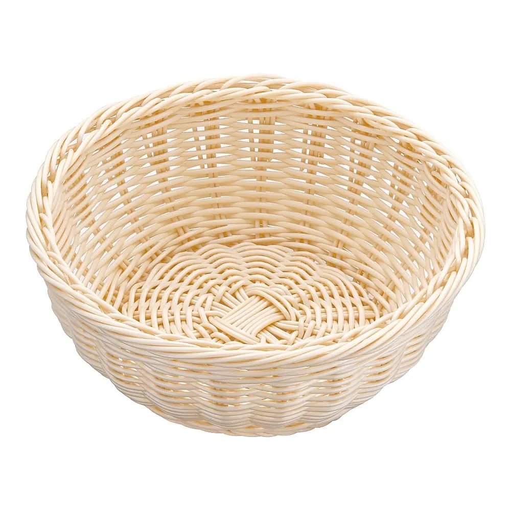 62-6582-05 Resin Basket Round White 91-081A