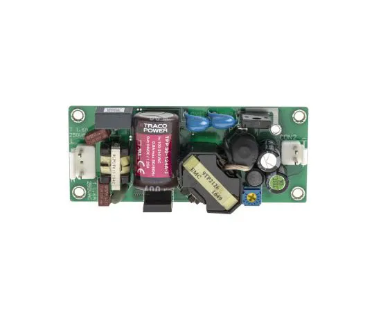63-7380-57 TRACOPOWER 30W 1 Output Embedded Switch Mode Power Supply SMPS, 1.25A, 24V dc Medical Approved Open Frame TPP 30-124A-J