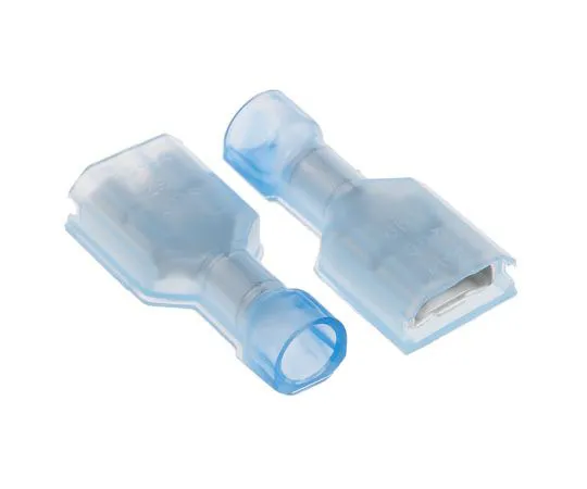 63-7445-80 TE Connectivity Ultra-Fast Plus .250 Series Blue Insulated Crimp Receptacle, 6.35 x 0.81mm, 1.3mm² to 2mm², 16AWG to 3-520408-2