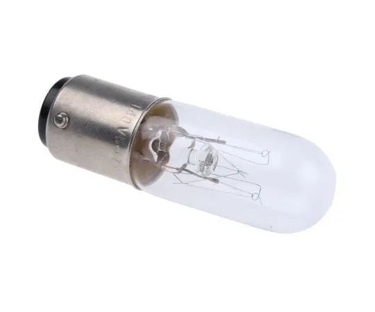 63-7504-89 BA15d Indicator Light, Clear, 140 V, 50 mA, 3000h 360-7468