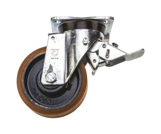 63-7542-14 LAG Braked Swivel Swivel Castor, 700kg Load Capacity, 150mm Wheel Diameter 23867 FV