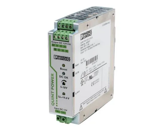 63-7390-36 Phoenix Contact QUINT-PS/12DC/12DC/8 11.8W Isolated DC-DC Converter DIN Rail Mount, Voltage in 9 → 18 V dc, 2905007