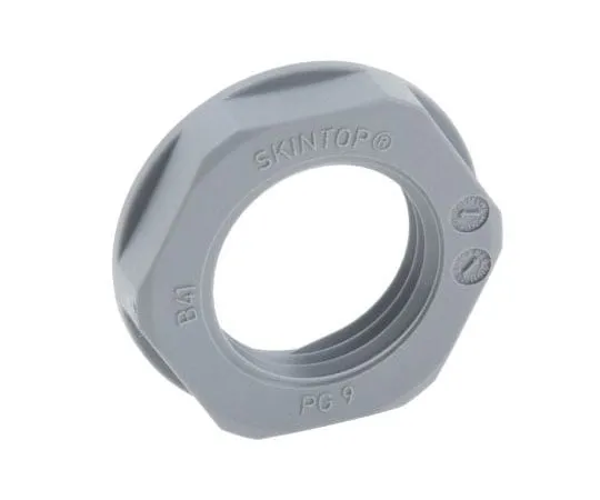 63-7546-62 Lapp Grey Fibreglass PA Cable Gland Locknut, PG9 Thread, IP68 53019010