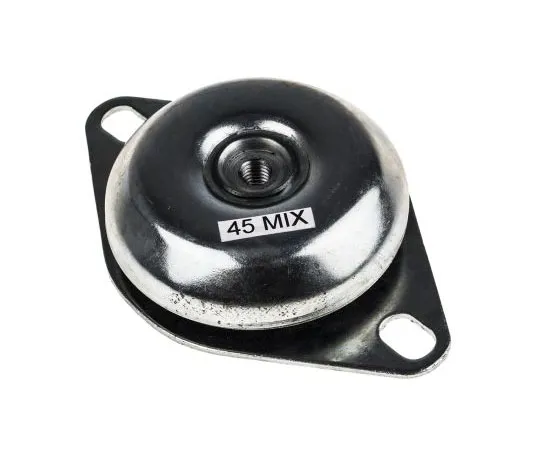 63-7385-55 RS PRO Round M12 Zinc Plated Steel Anti Vibration Mount 240 Compression Load ,172mm dia. Natural Rubber +100°C 162-3232