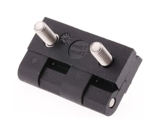 63-7529-25 Pinet Polyamide Stud Hinge Bolt-on, 40mm x 40mm x 5mm 54-A-3031
