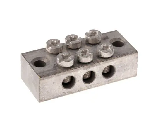 63-7464-67 RS 3 Way Double Screw Earth Terminal Block, Screw Down 0 → 16 mm² 283-0730