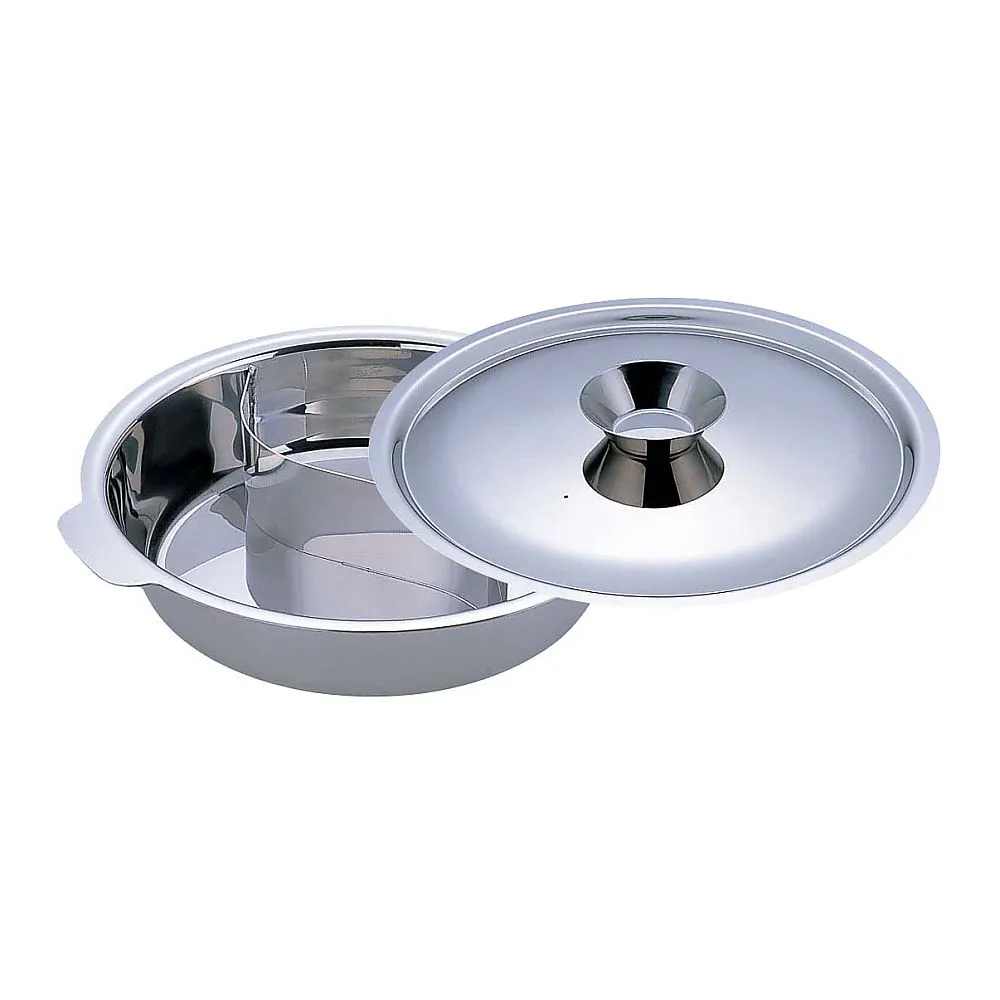 62-6786-80 UK Chili Pot (2 Divisions/Lid Included) 33 cm (18-0, Electromagnetic Compatible)