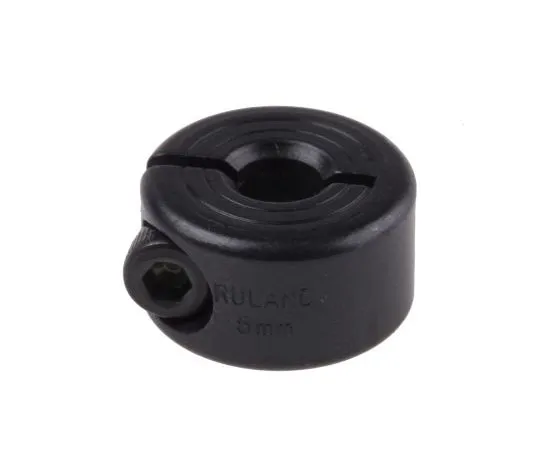 63-7403-87 Ruland Shaft Collar One Piece Clamp Screw, Bore 5mm, OD 16mm, W 9mm, Carbon Steel MCL-5-F
