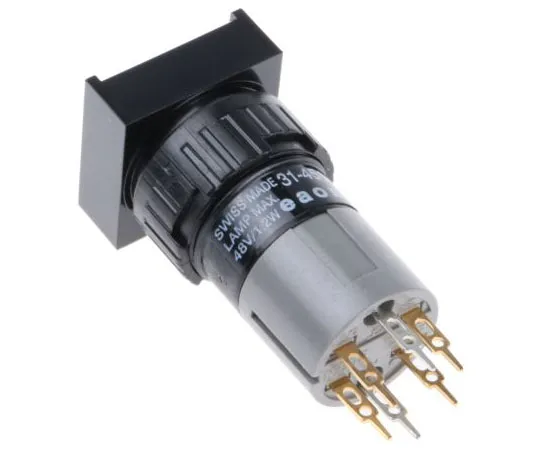 63-7447-89 EAO Single Pole Double Throw (SPDT) Momentary Push Button Switch, IP40, 16 (Dia.)mm, PCB 31-451.036