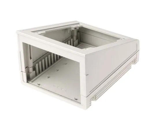 63-7385-02 Bopla Ultrapult, Sloped Front, ABS, 157.5 x 198.9 x 120.4mm Desktop Enclosure, Light Grey 45320185