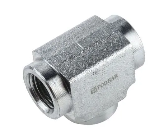 63-7464-82 Enerpac Hydraulic Tee Threaded Adapter FZ1612, Connector A NPTF 3/8 Female Connector B NPTF 3/8 Female FZ1612