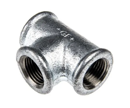 63-7443-78 Georg Fischer Malleable Iron Fitting Tee, 1/2 in BSPP Female (Connection 1), 1/2 in BSPP Female (Connection 2) 770130204