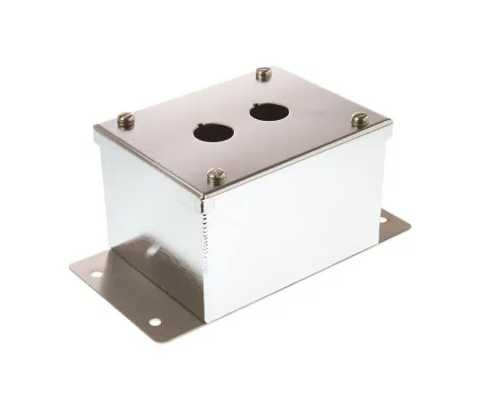 63-7484-06 Eaton M22 Push Button Enclosure, 2 Hole Grey, 22mm Diameter Stainless Steel I2M/SS