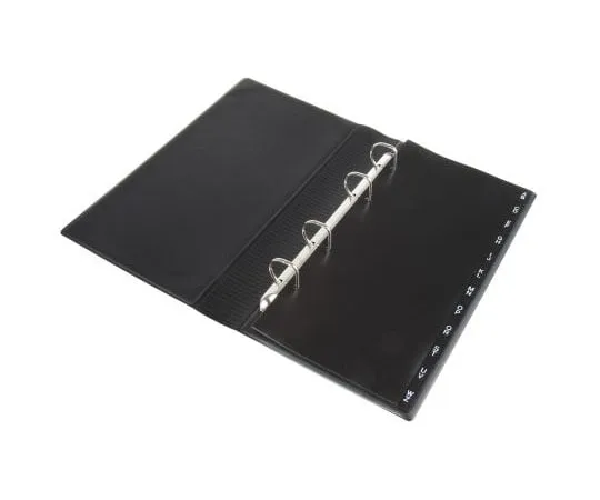 63-7532-07 Durable Black Business Card Document Wallet 2403-01