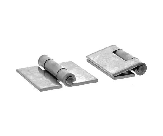 63-7460-85 Pinet Raw Stainless Steel Square Hinge with a Riveted Pin, 40mm x 40mm x 2mm 52-1-3679