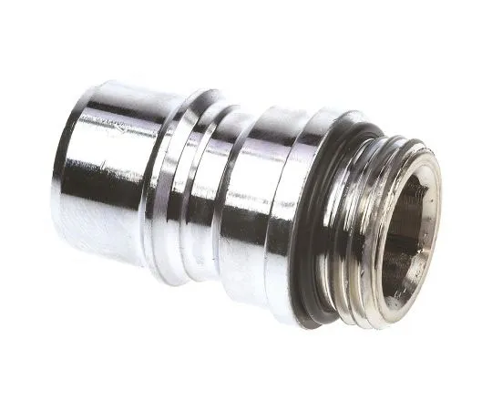 63-7532-24 Straight Male Hose Coupling 1/2in Straight Coupler, 1/2 in BSP Male, Brass 61640A8