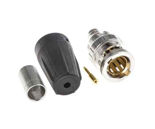 63-7527-29 Neutrik Straight 75Ω Cable Mount BNC Connector, Plug, Crimp Termination, RG59 B/U NBNC75BLP7