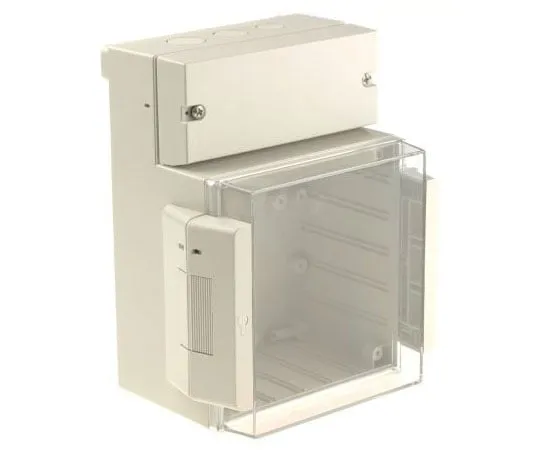 63-7412-39 Bopla RegloCard-Plus, ABS, Polycarbonate Wall Box, IP65, 103mm x 131 mm x 186 mm 41130109