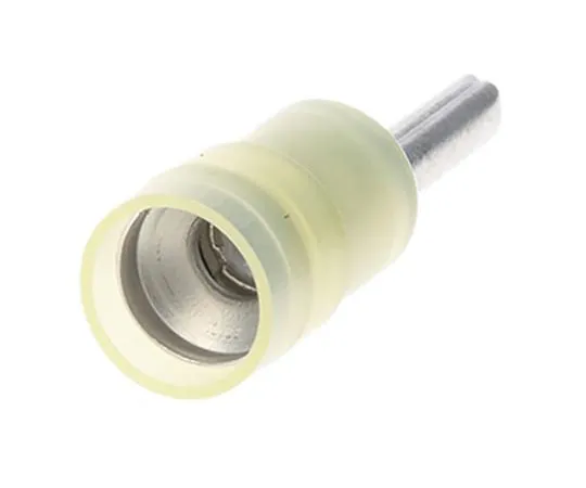 63-7459-98 RS PRO Insulated Crimp Pin Connector, 4mm² to 6mm², 12AWG to 10AWG, 2.8mm Pin Diameter, 14mm Pin Length, Yellow 267-4120