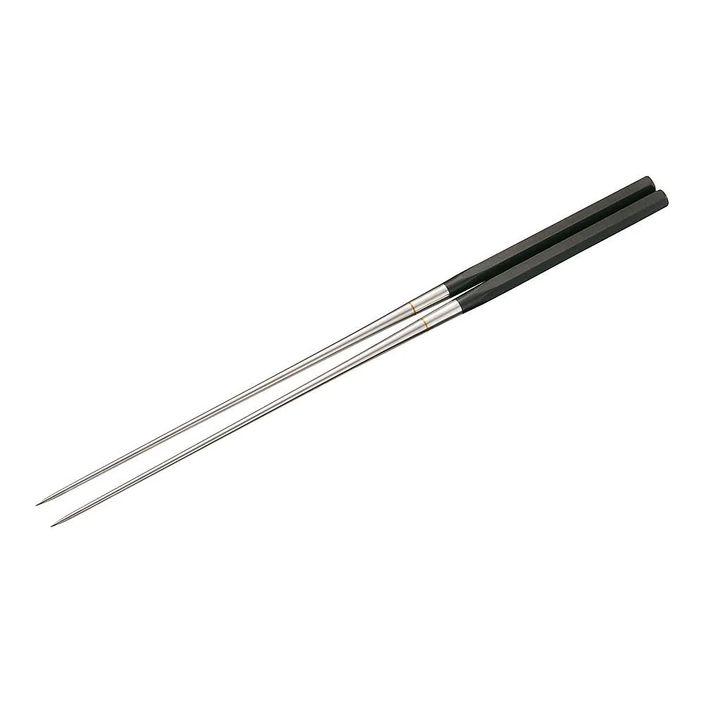 62-6471-43 Genuine Grilled Stainless Steel Black Plywood Hex Handle Mounting Chopsticks 2121 210 mm