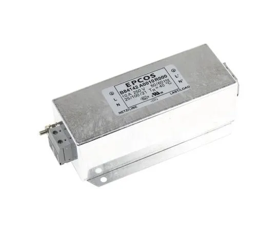 63-7532-29 EPCOS B84142-A Series 10A 250 V ac 60Hz Flange Mount RFI Filter, with Screw Terminals, Single Phase B84142A0010R000