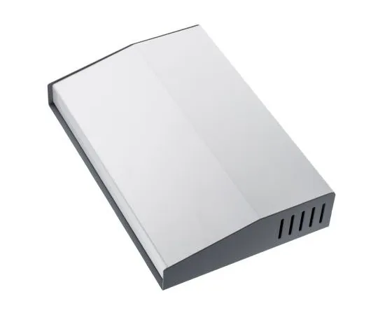 63-7416-57 Hammond 515, Sloped Front, Aluminium, Steel, 200 x 300 x 58mm Desktop Enclosure, Grey 515-0950