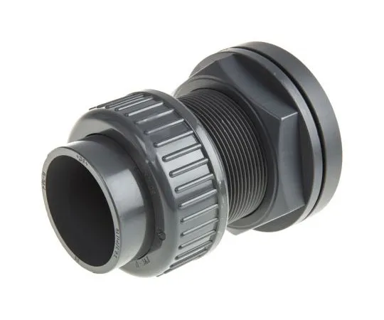 63-7528-40 Georg Fischer 161050250 Straight Tank Adapter PVC Pipe Fitting, 50mm dia. 161050250