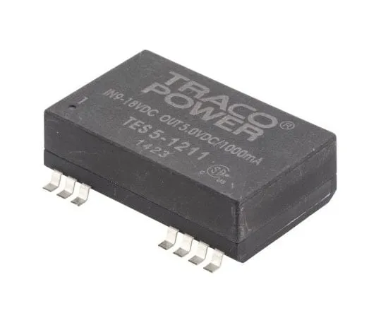 63-7357-47 TRACOPOWER TES 5 5W Isolated DC-DC Converter Surface Mount, Voltage in 9 → 18 V dc, Voltage out 5V dc TES 5-1211