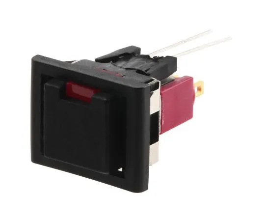 63-7403-55 C & K Single Pole Double Throw (SPDT) Momentary Red LED Push Button Switch, 15.24 x 12.70mm, Panel Mount 8121J85ZGE223