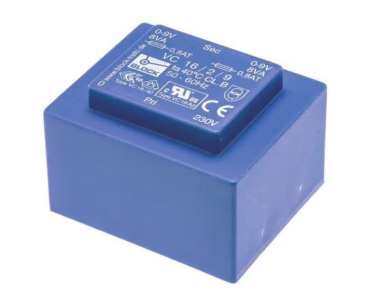 63-7500-56 9V ac 2 Output Through Hole PCB Transformer, 16VA VC 16/2/9