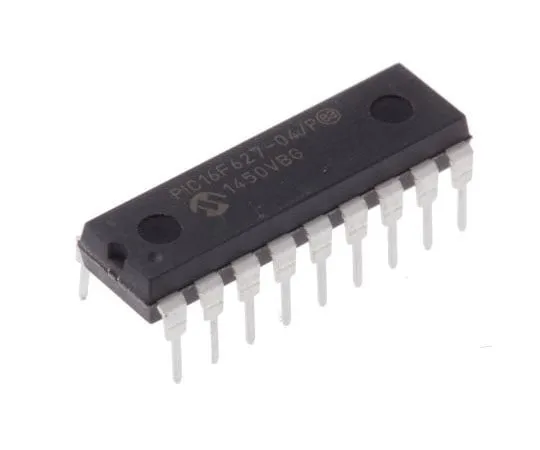 63-7514-69 Microchip PIC16F627-04/P, 8bit PIC Microcontroller, 4MHz, 1024 x 14 words, 128 x 8 words Flash, 18-Pin PDIP PIC16F627-04/P