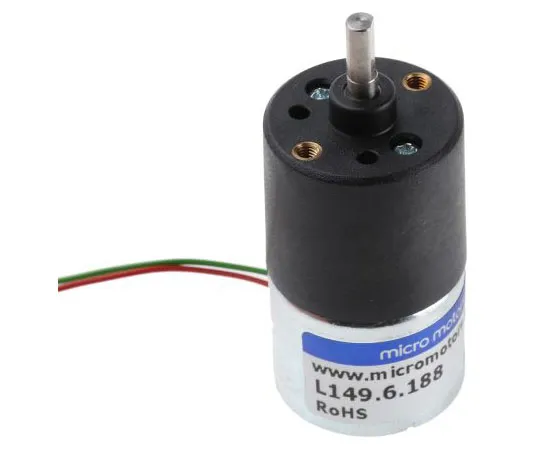63-7478-04 Micromotors, 6 V dc, 14 Ncm, Brushed DC Geared Motor, Output Speed 7 rpm L149-6-188