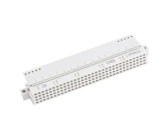 63-7412-51 ERNI 128 Way 2.54mm Pitch, Type RD, 4 Row, Right Angle DIN 41612 Connector, Socket 384850