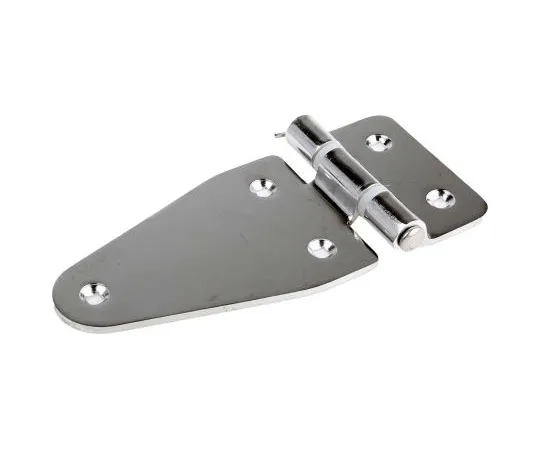 63-7501-76 RS PRO Electro Polished Stainless Steel Hinge with a Removable Pin Screw, 82mm x 184mm x 3mm 348-7292