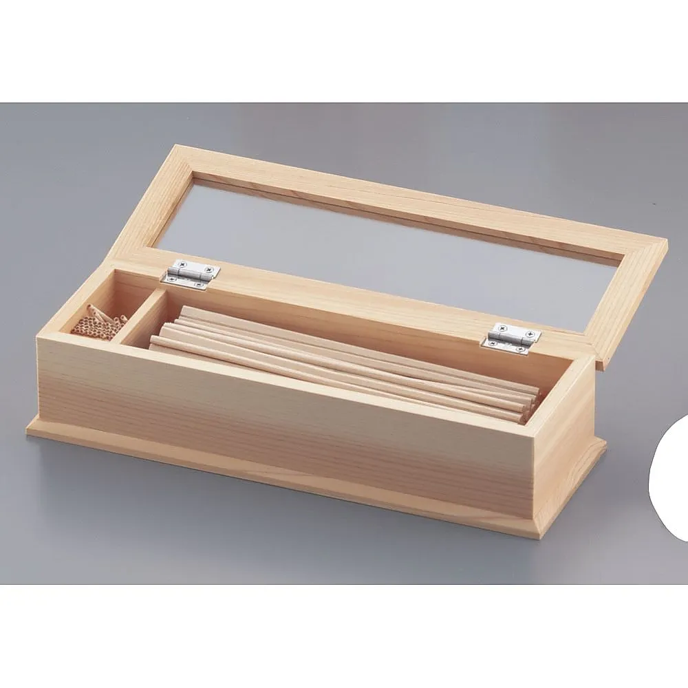 62-6758-34 Plain Wood Strip Box (w/toothpick) W-604