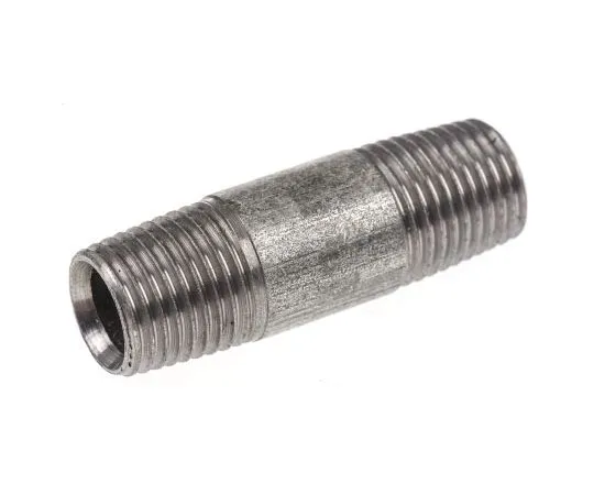 63-7453-49 RS PRO Malleable Iron Fitting Barrel Nipple, 1/4 in BSPT Male (Connection 1), 1/4 in BSPT Male (Connection 2) 257-7978