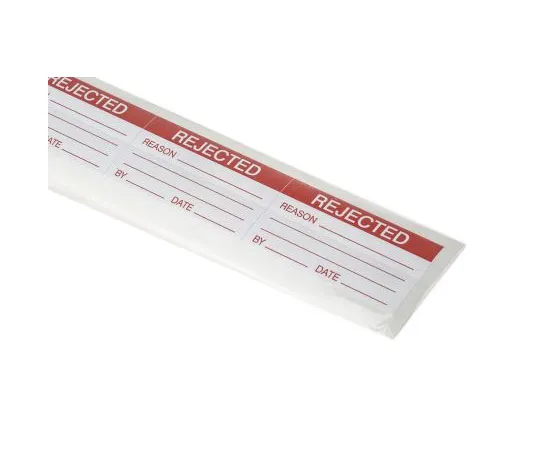 63-7547-81 RS PRO Adhesive Pre-Printed Adhesive Label-Rejected-. Quantity: 30 445-4013