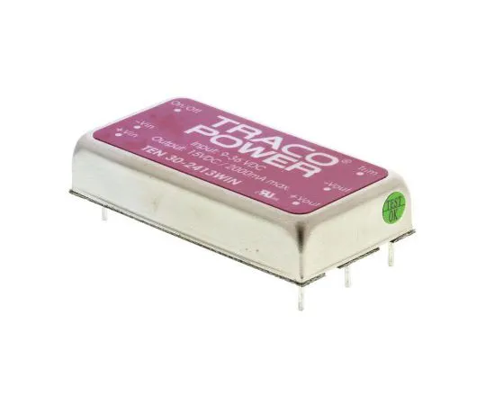 63-7358-28 TRACOPOWER TEN 30WIN 30W Isolated DC-DC Converter Through Hole, Voltage in 9 → 36 V dc, Voltage out 15V dc TEN 30-2413WIN