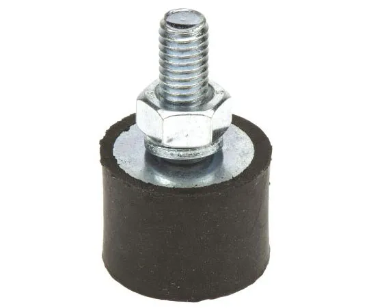 63-7440-63 FIBET 2015VD18-45 33mm Shock Mount M6 20mm Diameter 23.4kg Compression Load 3mm, Male to Female Natural Rubber 2015VD18-45