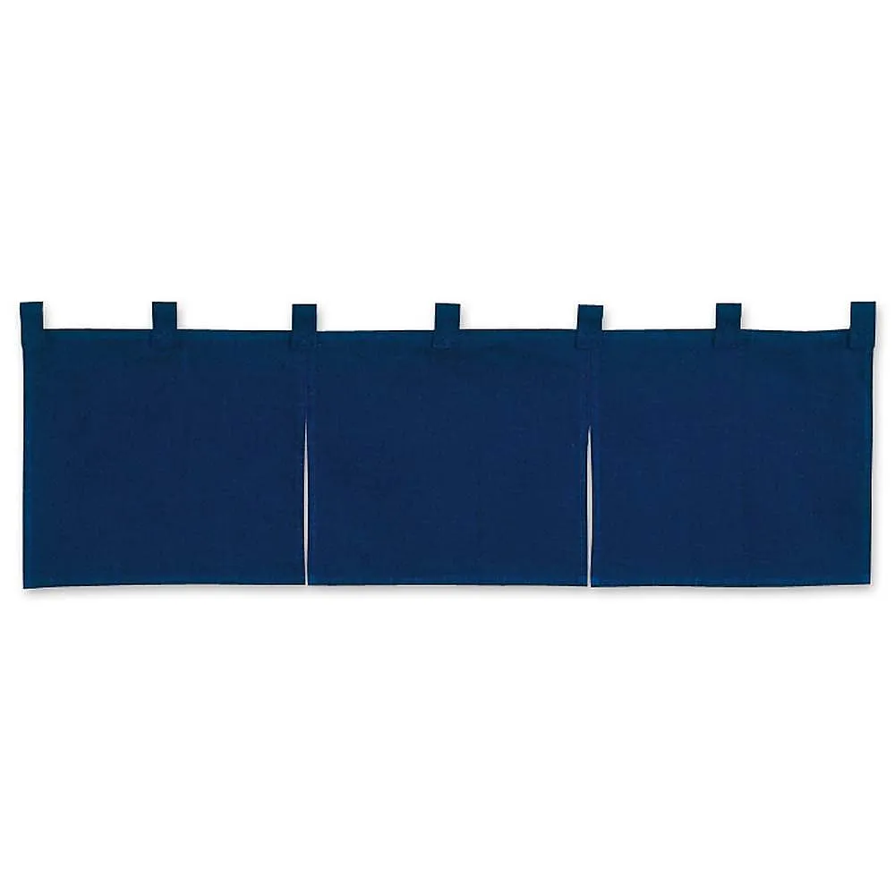 62-6318-67 Hanma Noren Cotton Linen Plain Navy 001-01