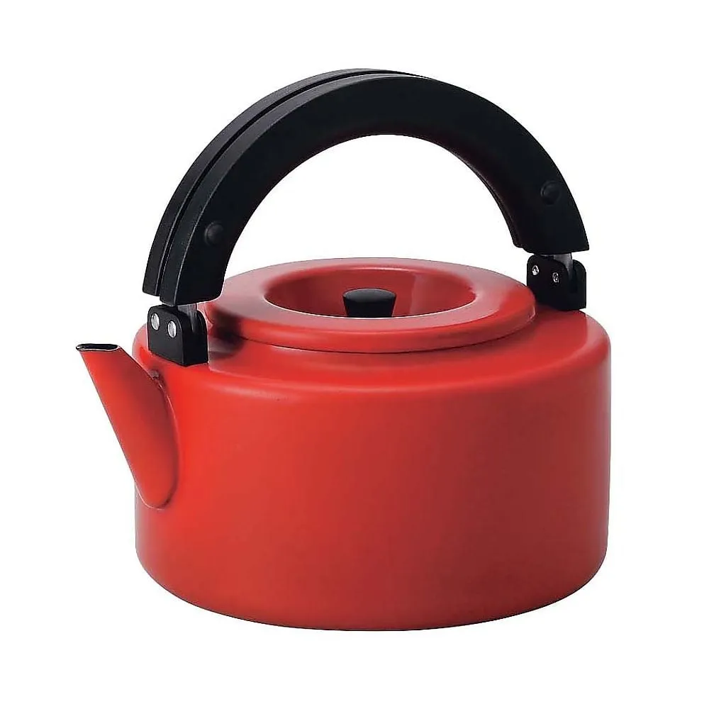 62-6526-30 enamel flat kettle FK-22 red