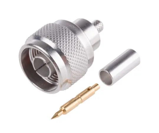 63-7474-62 Radiall 50Ω Straight Cable Mount N Type Connector, Plug, Crimp Termination, 0 → 11GHz, RG58, RG141 R161082000W