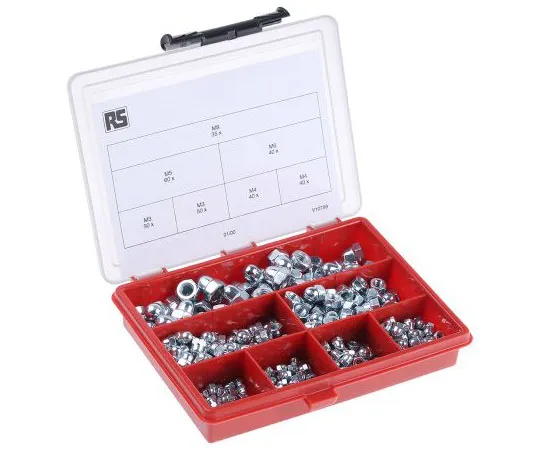 63-7464-60 RS PRO 315 Piece Steel Dome Nuts Box 282-8894
