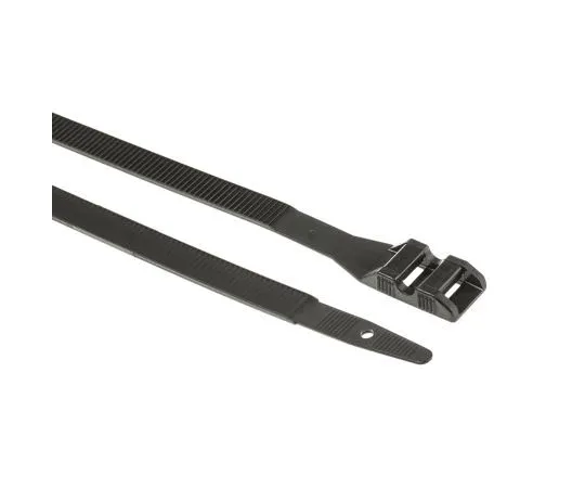 63-7384-20 SES Sterling, SM Series Black PA 12 Cable Tie, 265mm x 9 mm 1890125010