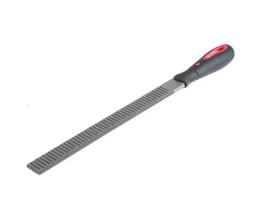 63-7383-55 RS Pro 250mm Bastard, Rasp Cut Flat Engineers File With Soft-Grip Handle 161-1495
