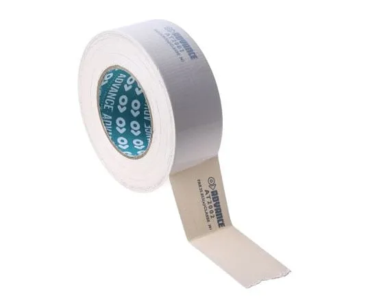 63-7529-92 Advance Tapes AT2002 Gloss White Cloth Tape, 50mm x 50m, 0.23mm Thick AT2002